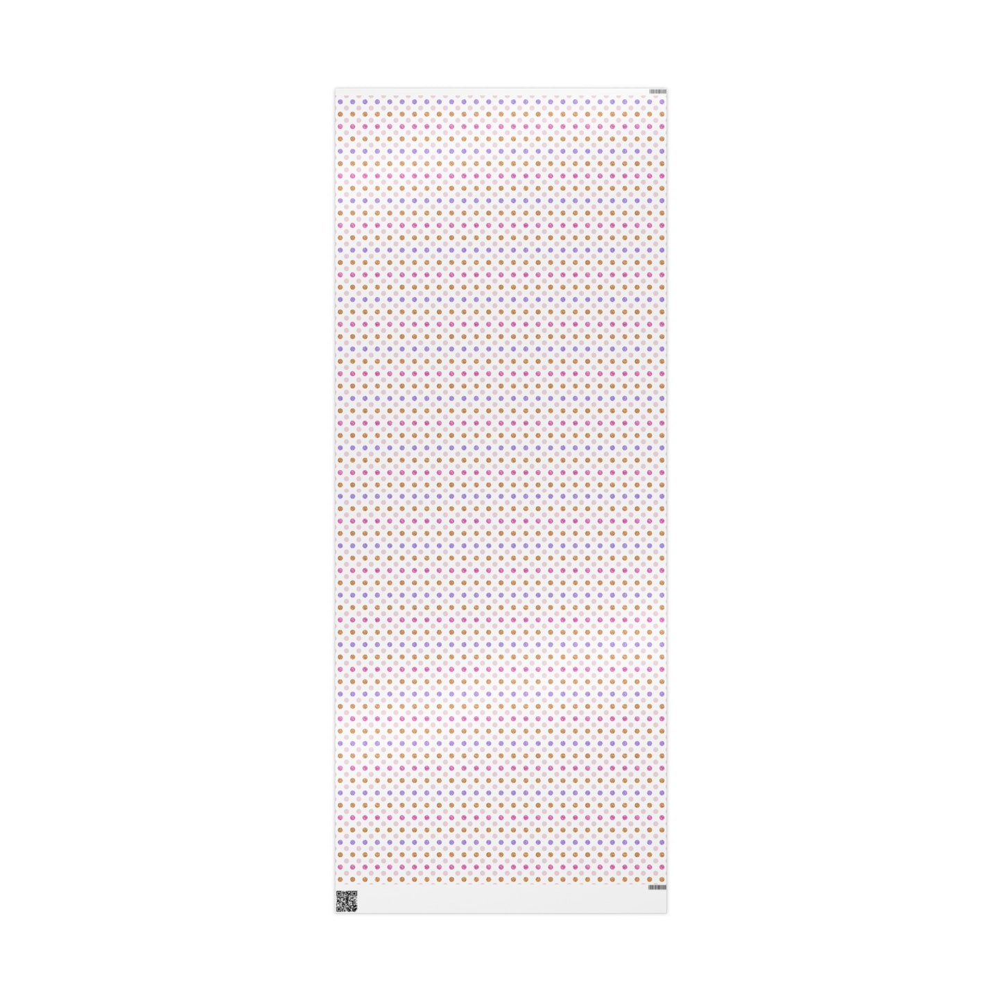 Vibrant Glitter Polka Dot Pink & Purple Gift Wrapping Paper