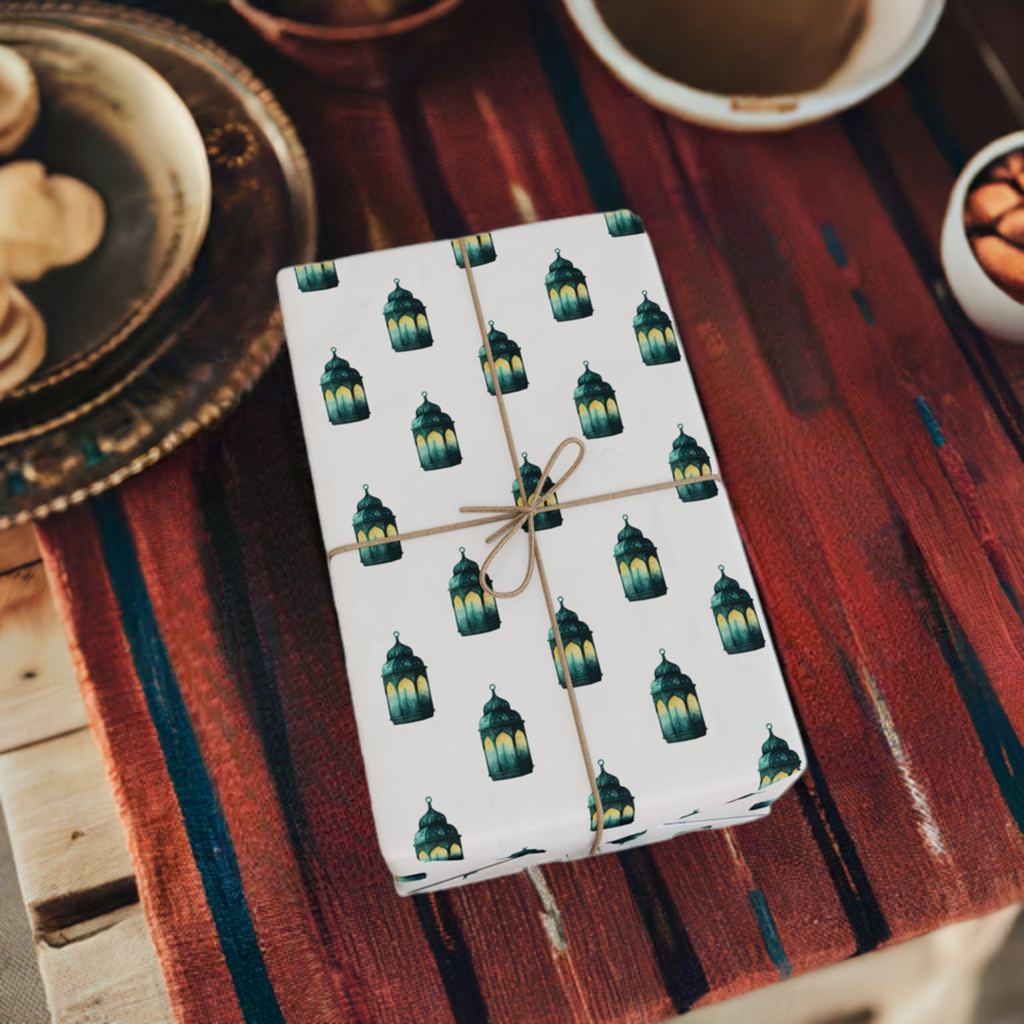 Ramadan Moroccan-Style Lantern Design Gift Wrapping Paper