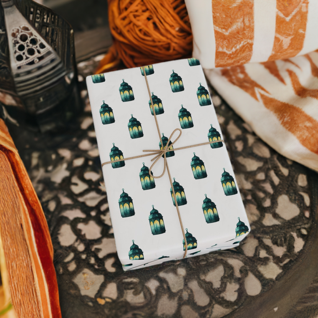 Ramadan Moroccan-Style Lantern Design Gift Wrapping Paper