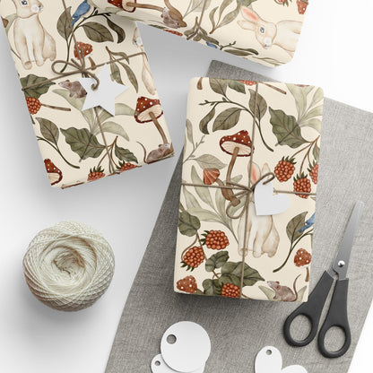 Tea Party Botanical Gift Wrapping Paper