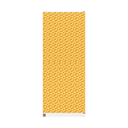 Charming Croissants on Yellow Gift Wrapping Paper