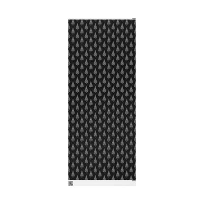 Elegant Black & Silver Trees Gift Wrapping Paper