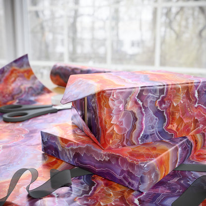 Vibrant Amethyst Citrine Gift Wrapping Paper