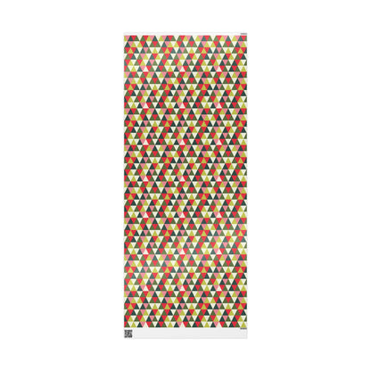 Retro Geometric Pattern Holiday Gift Wrapping Paper