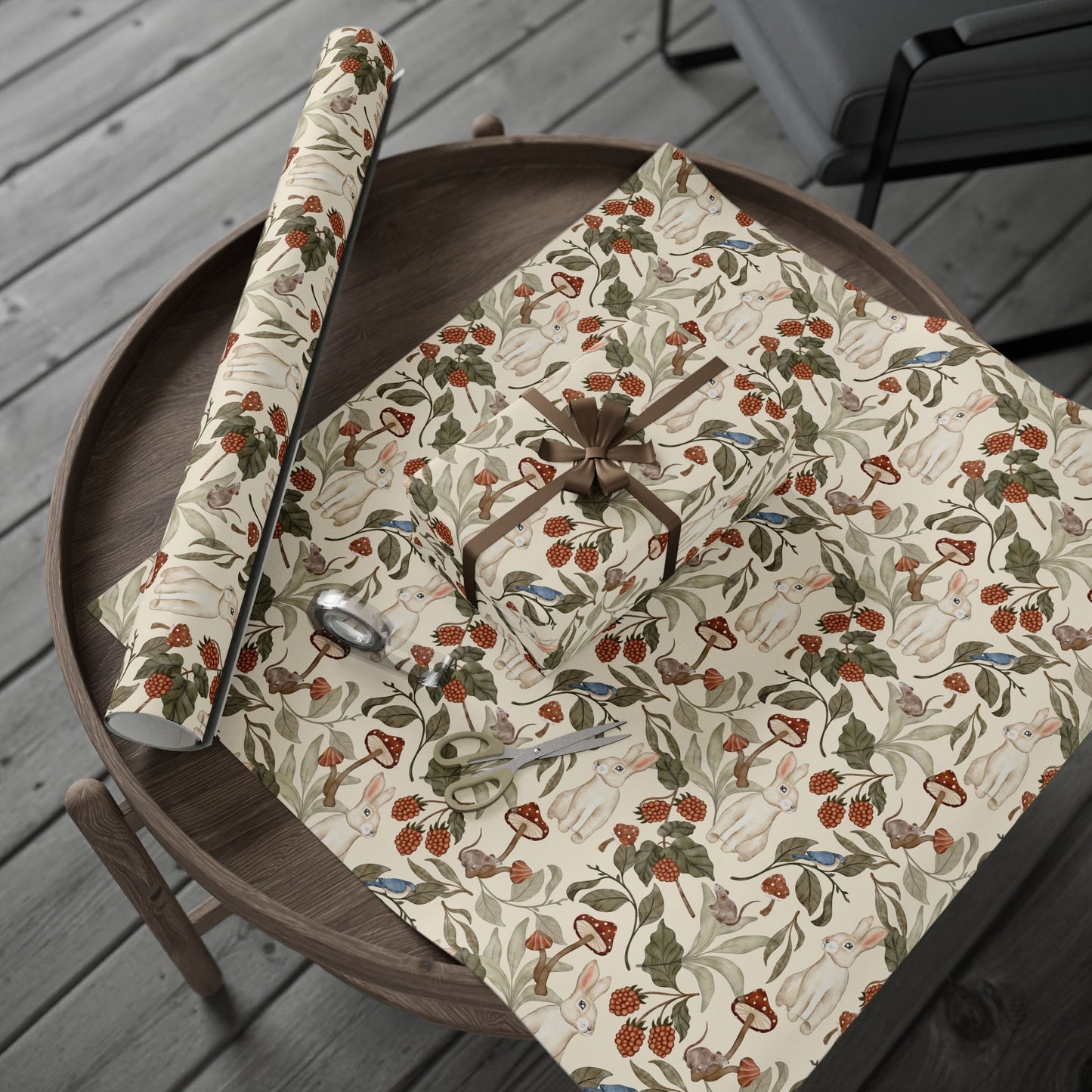 Tea Party Botanical Gift Wrapping Paper