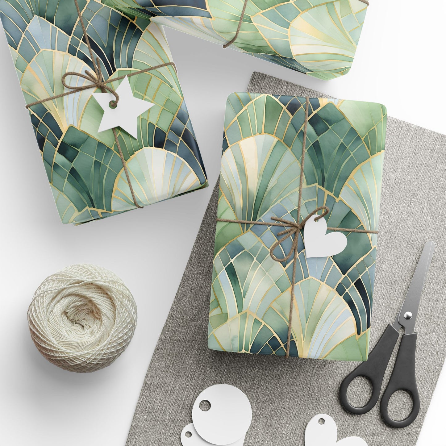 Egyptian Leaf Gift Wrapping Paper