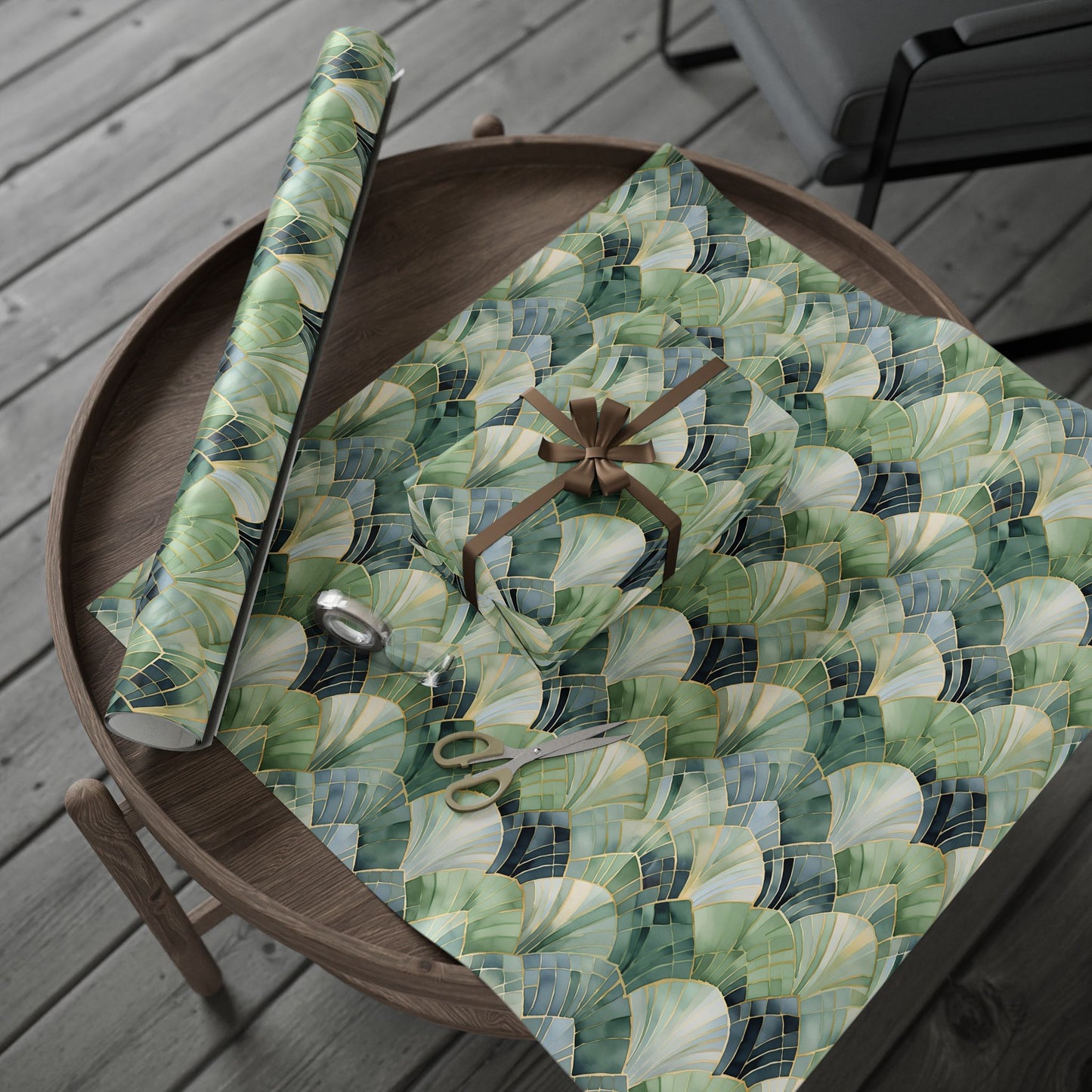 Egyptian Leaf Gift Wrapping Paper