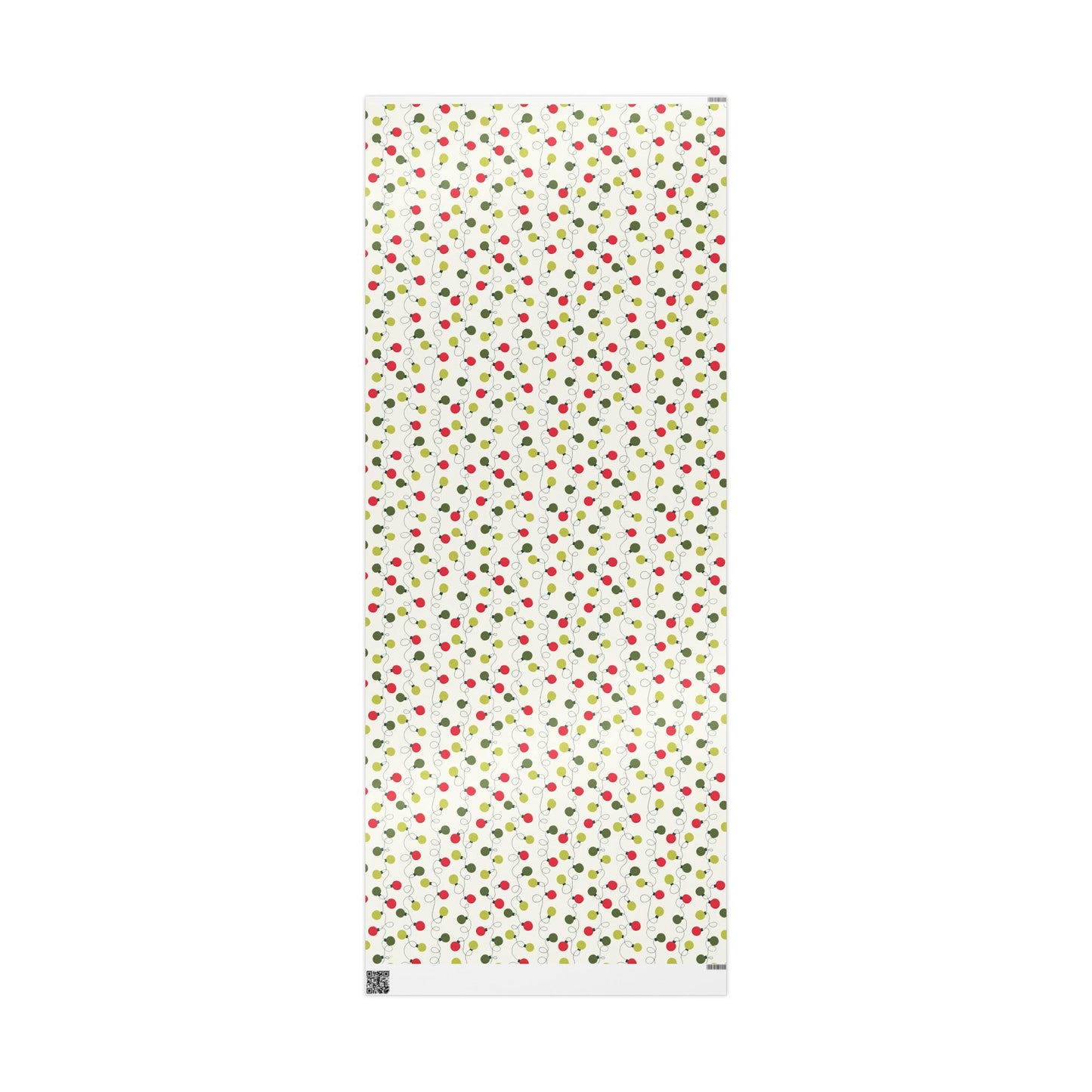 Retro Christmas Lights Gift Wrapping Paper