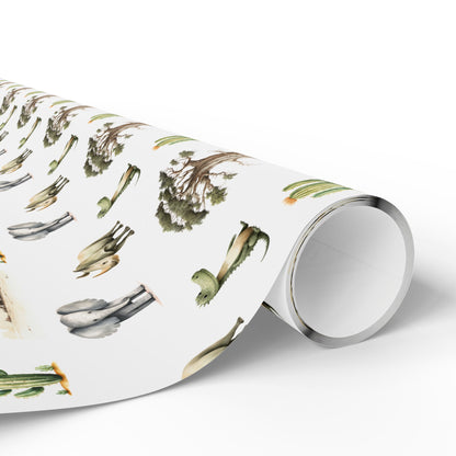 Kids Safari-Themed Gift Wrapping Paper