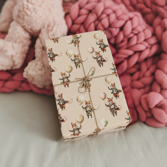 Friendly Fox Gift Wrapping Paper