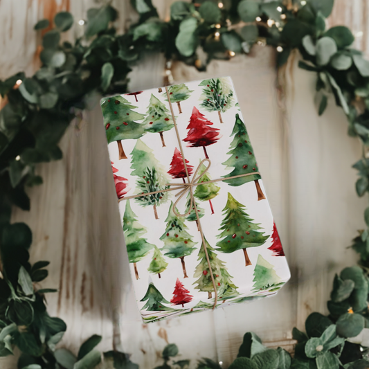 Holiday Spirit Forest Gift Wrapping Paper