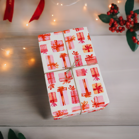 Vibrant Pink Gifts Holiday Gift Wrapping Paper