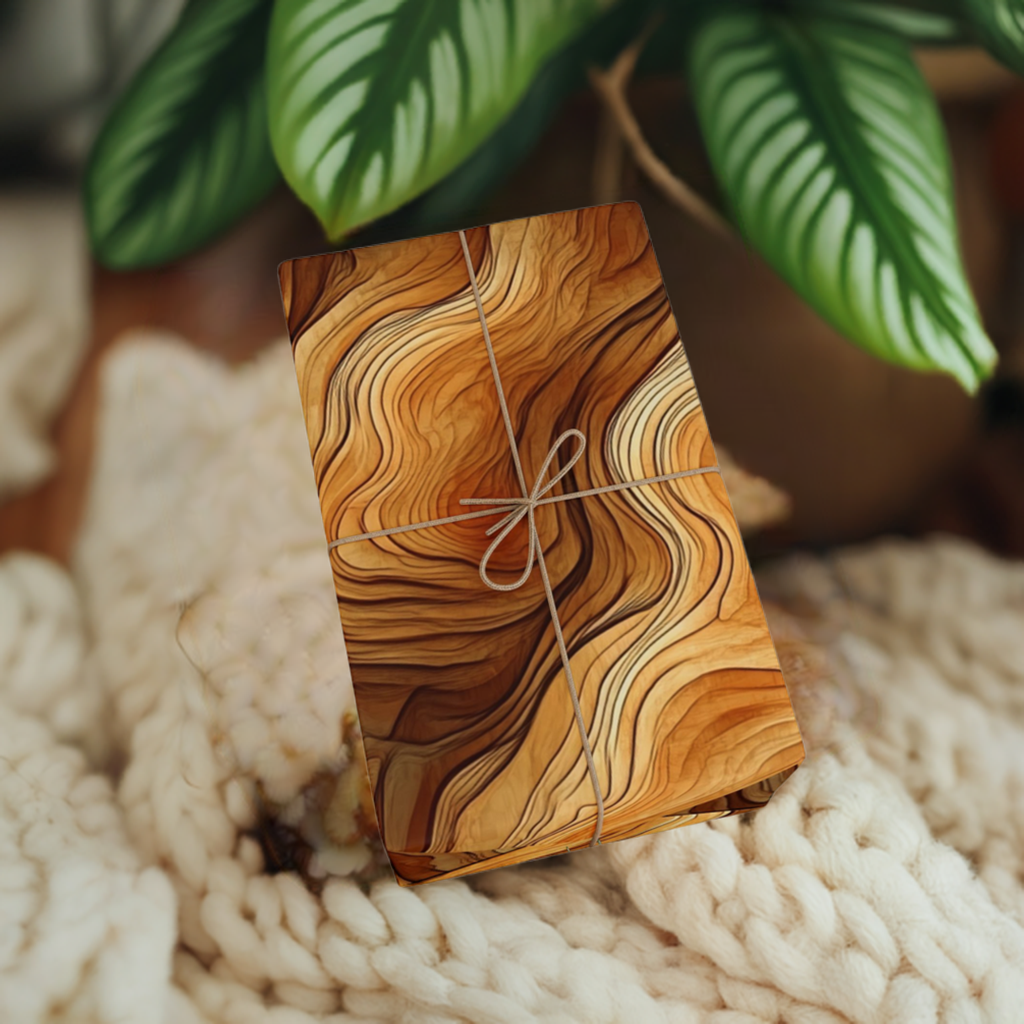 Wood Grain Gift Wrapping Papers