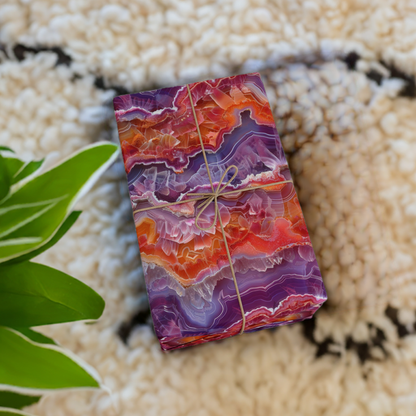 Vibrant Amethyst Citrine Gift Wrapping Paper