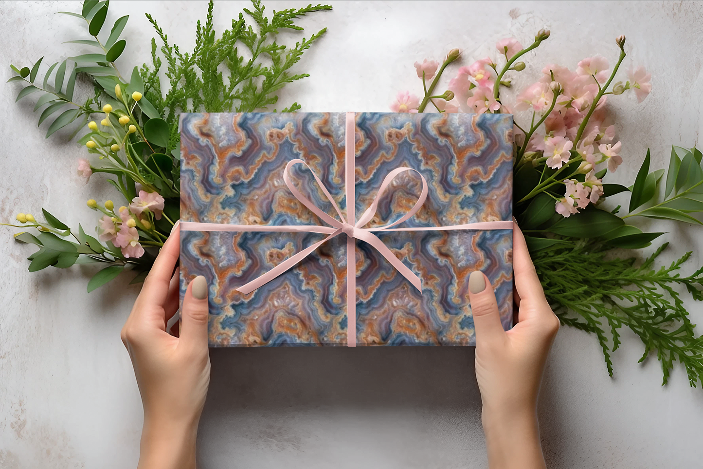 Celestite Topaz Gift Wrapping Paper